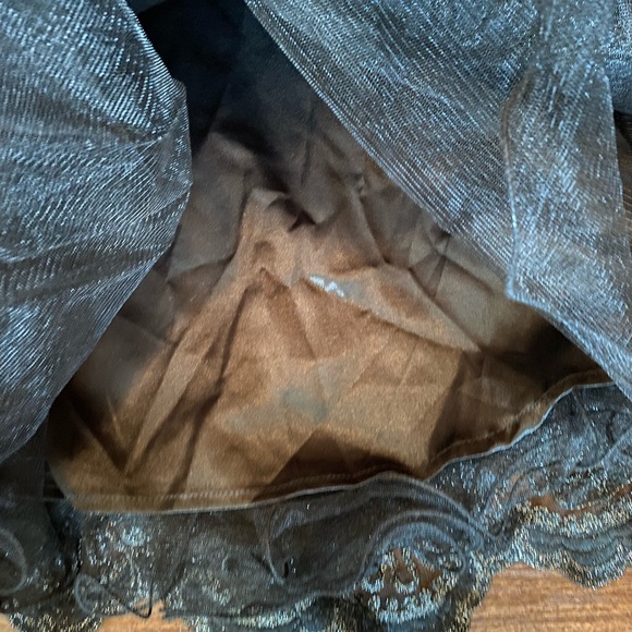 CHI CHI London Black Silver PARTY Holiday SKIRT - Picture 10 of 13